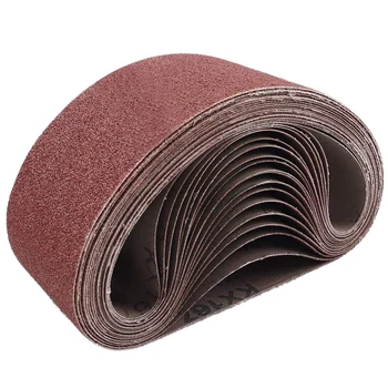 

HHO-3x18 Inches Aluminum Oxide Sanding Belt, 21 Pack Sanding Belts (3 Each of 40 60 80 120 180 240 320 Grits) for Belt Sander