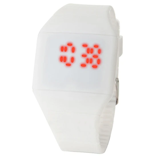 Fashion Men Lady Watch Touch Digital LED Silicone Sport Wristwatch Ultra-thin Watch not for swimming