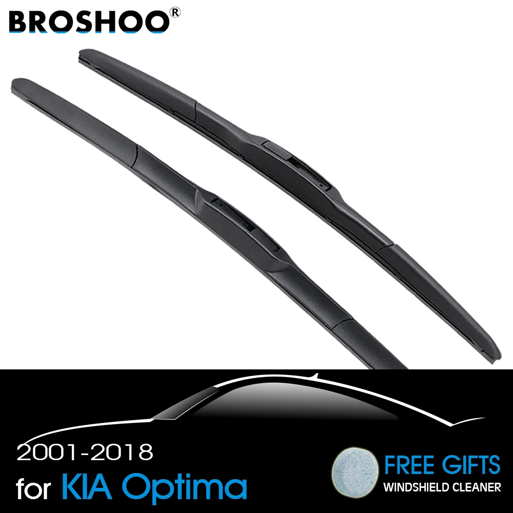 BROSHOO Car Clean The Windshield Wipers Blade Natural Rubber For KIA