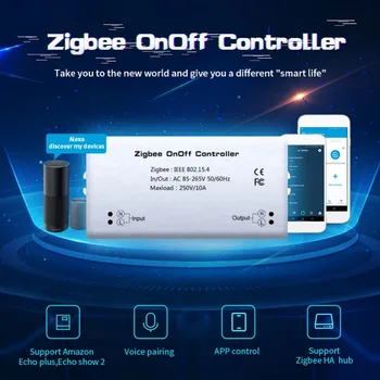 

Smart Home Zigbee intelligent On/Off Controller Smart Switch APP Remote Control Alexa Voice Control Switch Smart Home Module
