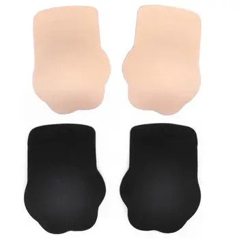 

Women Cute Cat Paw Push Up Self Adhesive Nipple Cover Lifting Sticky Invisible Bra Silicone Strapless Chest Pads Pasties