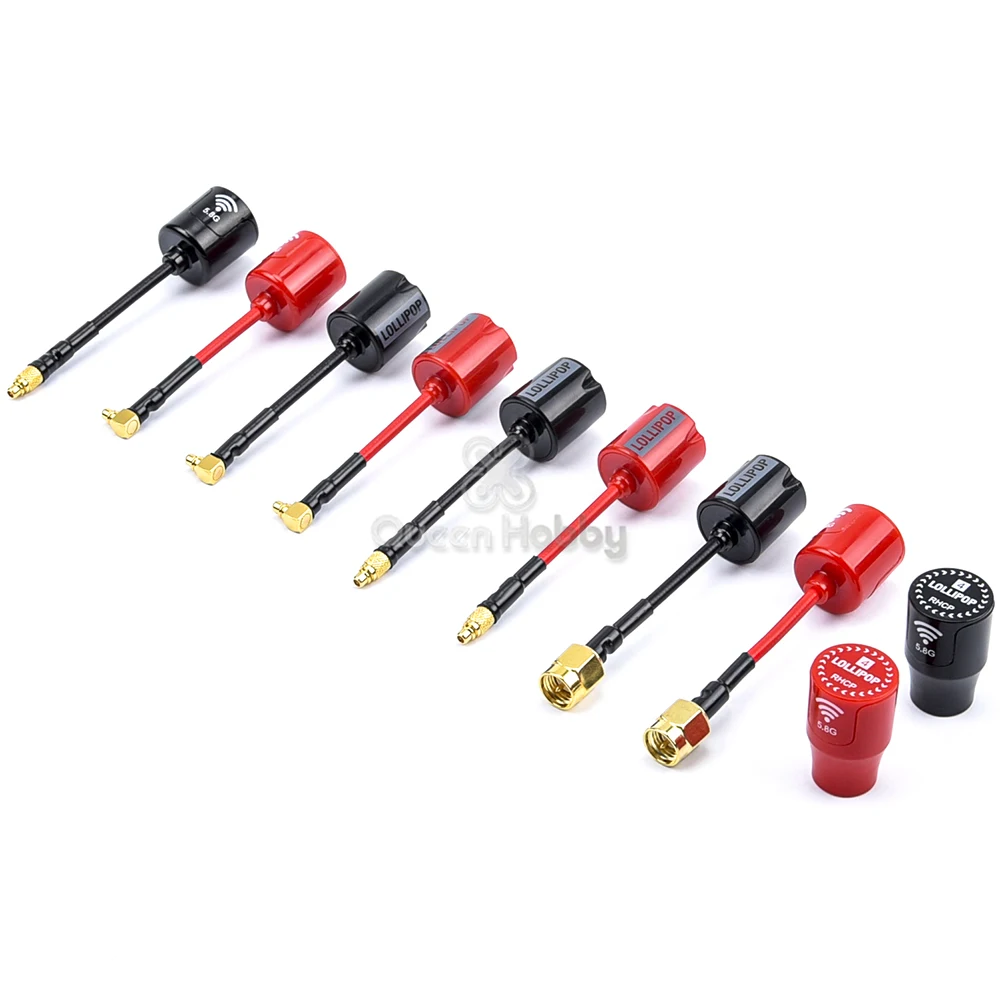 Антенна MICRO Lollipop V4 / V3 FPV 5 8 ГГц дБи Omni RHCP SMA RPSMA UFL MMCX для радиоуправляемого дрона |