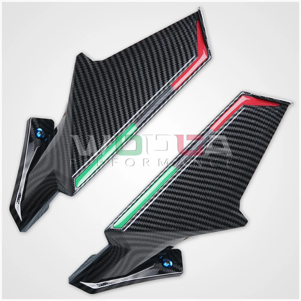 Moto universal aero winglets frente carenagem corrida