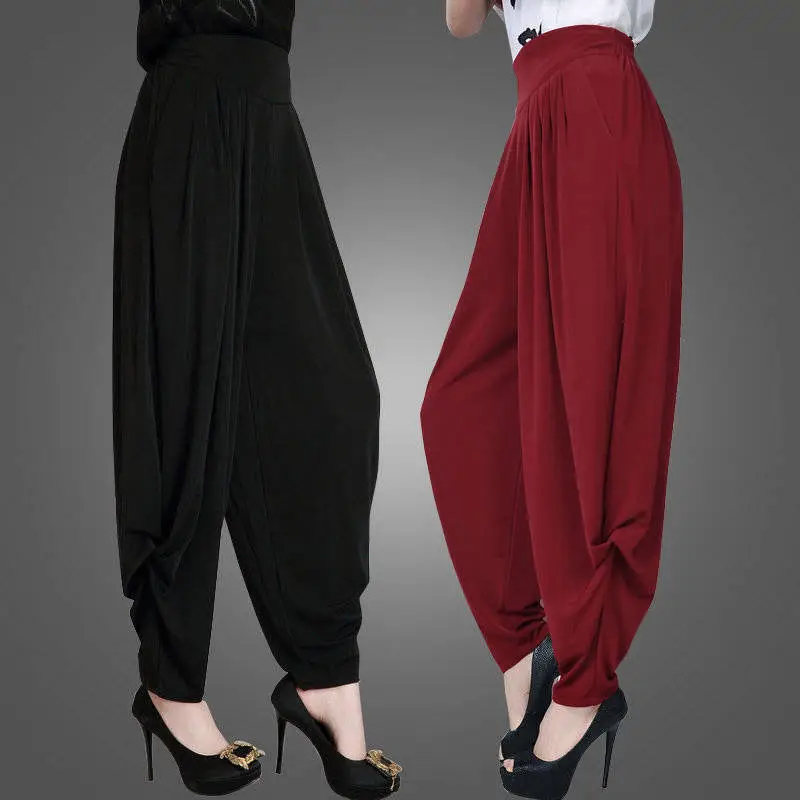 

Women Pants Women's 2021 Summer High Waist Casual Dance Pants Loose Baggy Pants Lantern Radish Long Pants Pantalones De Mujer