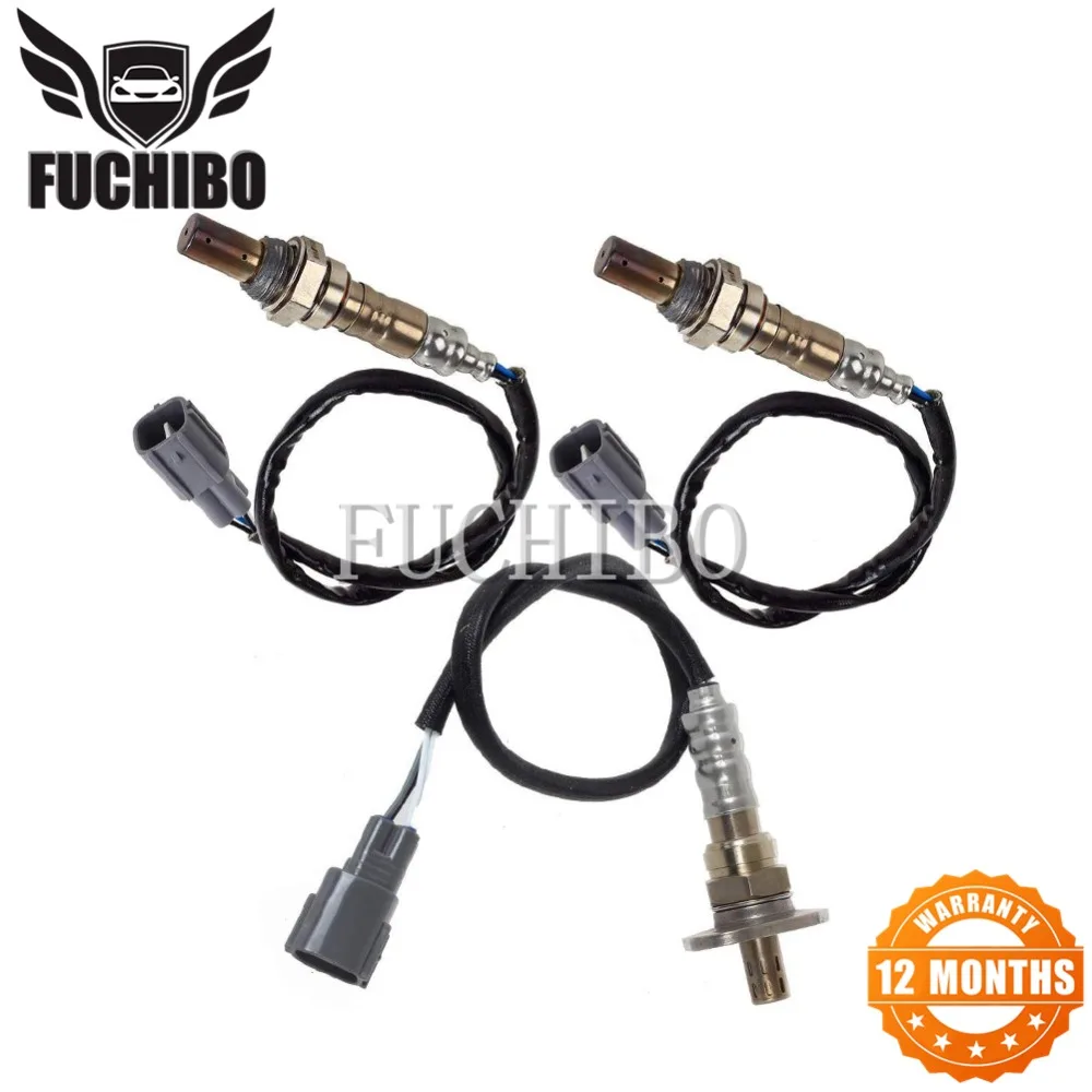 FUCHIBO 3 шт. передний и задний кислородный датчик для 99-02 Lexus RX300 Base 01-03 Toyota Highlander Base Limited 3.0L 234-9009 234-4215