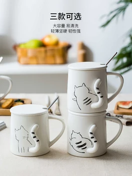 

Personalized Mug Coffee Cup Latte Glass Cute White Coffee Cup Eco Friendly Creative Kahve Fincan Takimlari Kitchenware BD50MK