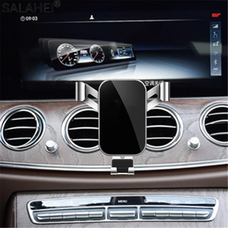 Support de smartphone pour grille d'aération de voiture, support de  smartphone, berceau de téléphone portable, accessoires pour Mercedes-Benz  Classe E W213 2017 2018 2019 2020 - AliExpress