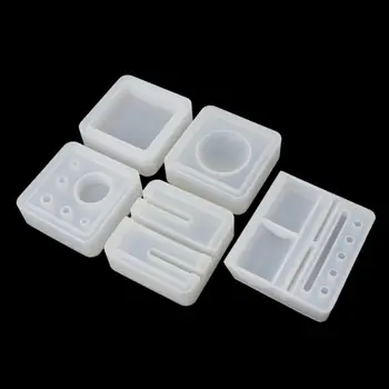 

Silicone Mold Card Storage Pen Holder Ashtray Epoxy Resin Mold Jewelry Making R9JE
