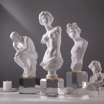 

Eoropean Sketching Statue Human Body Art Crafts Home Decoration Figurines Resin Statue Living Room Office Display Furnishings