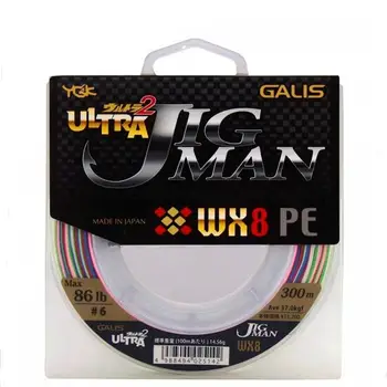

Japanese made YGK PE Braid line 300m each spool Top ygk 8 pe line jigman wx8 300 meters 5 - 8 setline