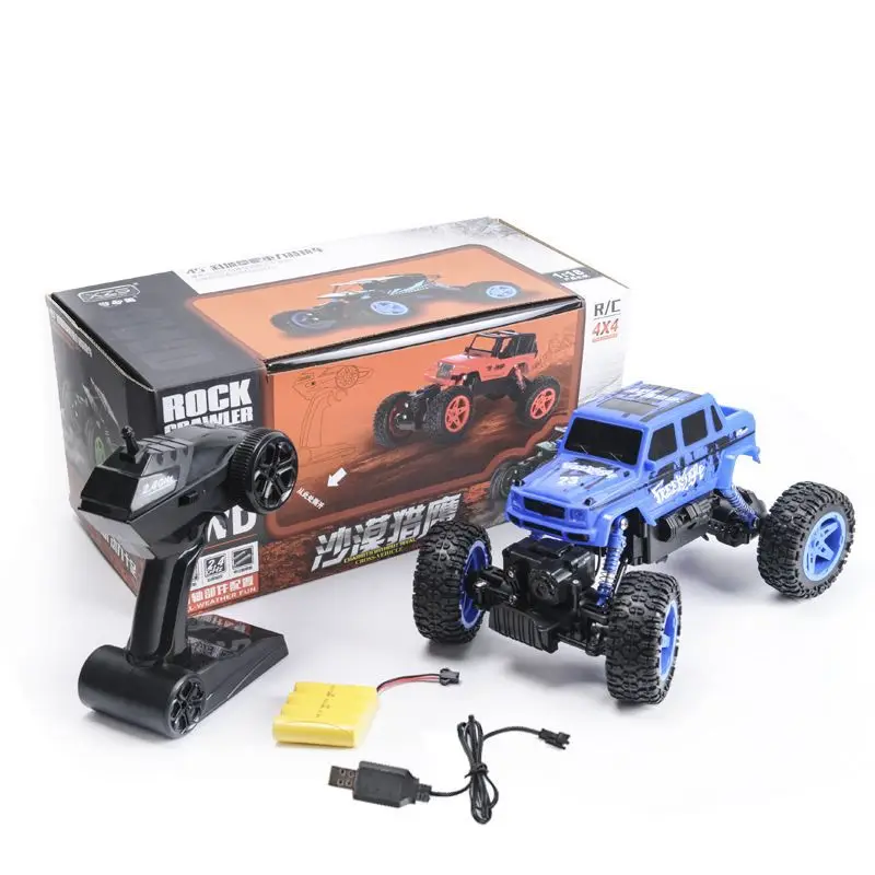 

Rechargeable Remote Control Car RC Car 2.4G Wireless Stone Remote Control Car Four-Wheel Drive Big Foot Feet off-Road Vehicle Cl