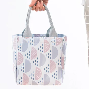 

New Portable Lunch Bag Picnic Bag Women Beam Mouth Thickening Insulation Bag Outdoor Waterproof Fresh Keeping Cold Picnic Bags