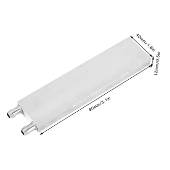 

Aluminum Water Cooling Block 80X40X12mm Cooler for Computer CPU Radiator