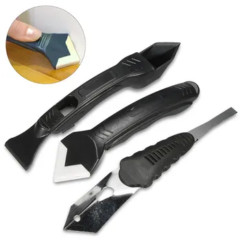 

3pcs set Grout Caulking Tool Kit Scraper Tool Sealant Finishing Cleaning Kit for Kitchen Window Cleaner Scrapers