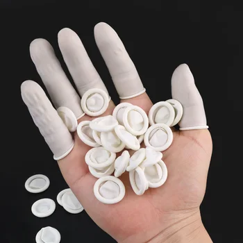 

about 260/700 Piece Nature Latex Non-toxic Disposable Fingertip Gloves Protective Rubber Gloves Finger Cots