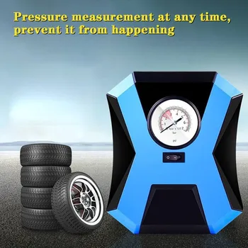 

CARPRIE Car Inflatable Pump 12V 100PSI Fast Car Air Pump Air Compressor 12V Multi-function Car Electric Tire Car Pump 120W 13A