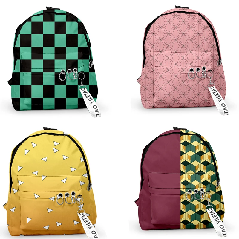 Anime Demon Slayer: Kimetsu No Yaiba Backpack Boys Girls School Bag Kamado Tanjirou Nezuko Cosplay Props Backpacks |