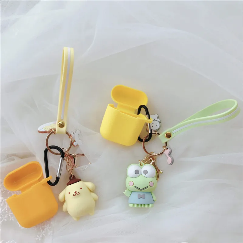 Японская Милая мультяшная гарнитура чехол для AirPods Cinnamoroll Melody Kuromi Buzz Toy беспроводной Bluetooth наушники чехол s с подвеской
