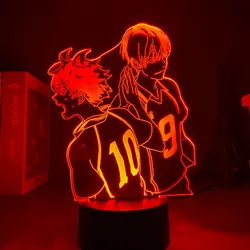 Lampe 3D avec capteur de mouvement Haikyuu, cadeau de saint valentin, veilleuse pour chambre d'enfant 