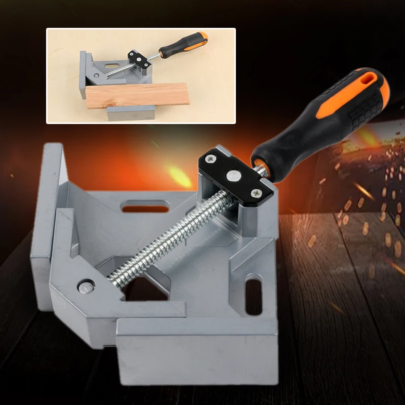 

Aluminum Alloy Woodworking 90 Degree Right Angle Picture Frame Corner Clamp Clip Holder Tool Set Kit Clamping Tools