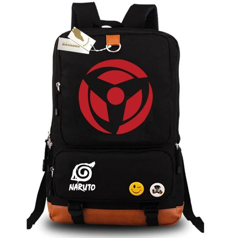 NARUTO Rinnegan school bag backpack student school bag Notebook backpack Daily backpack - Цвет: style4 black