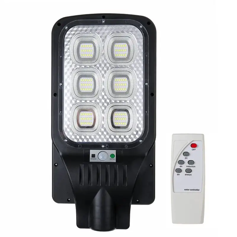 

60W LED Solar Street Lamp With Timing Remote Controller Waterproof IP65 Outdoor Lighting for Villas and Garden
