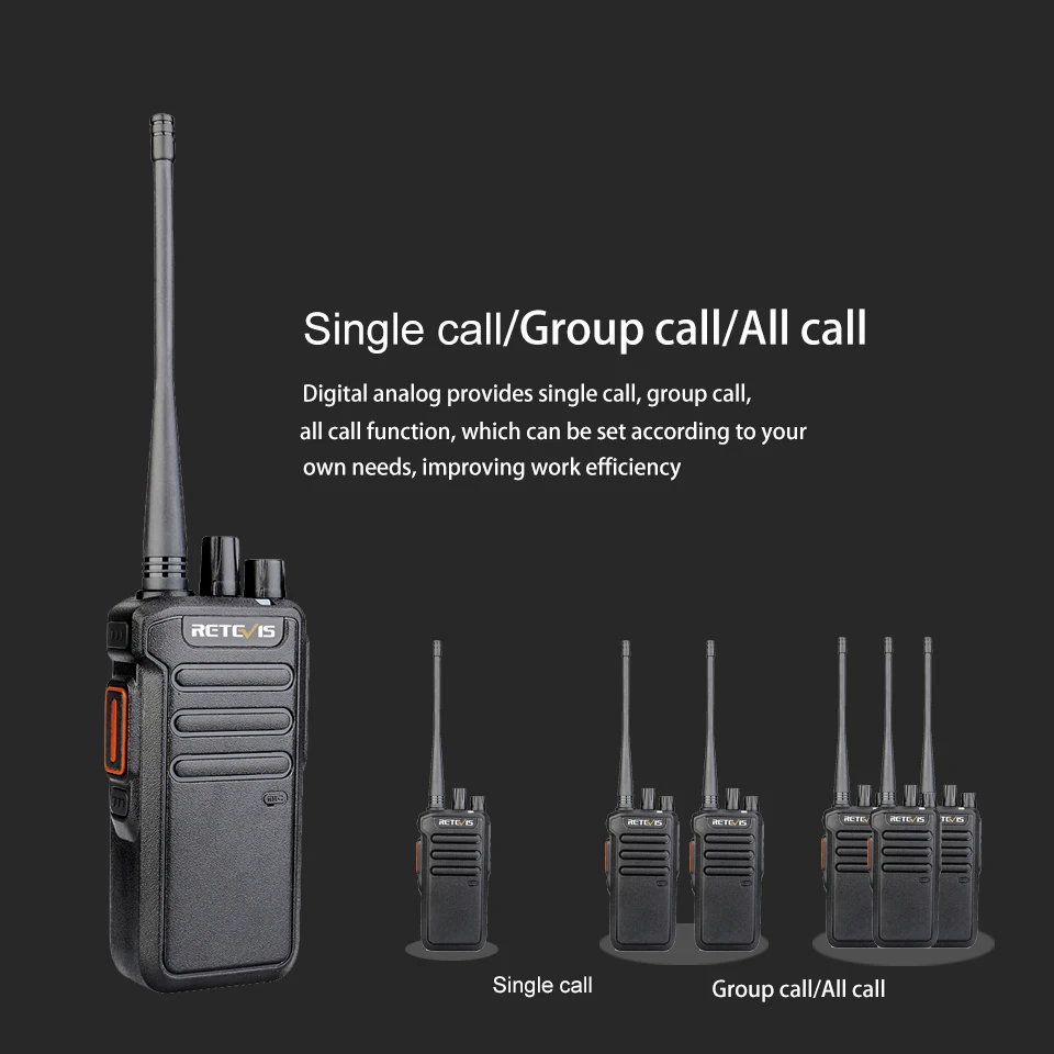 5W Retevis RT43 DMR Digital Two Way Radio UHF 400 480 MHz 32CH Radio Communicador USB 3