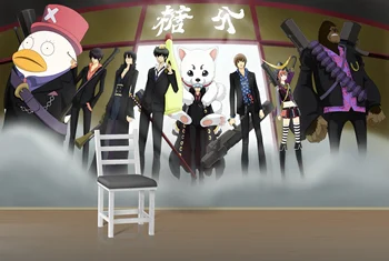 

[Self-Adhesive] 3D Murals For GINTAMA 106 Japan Anime Wall Paper mural Wall Print Decal Wall Murals Belly