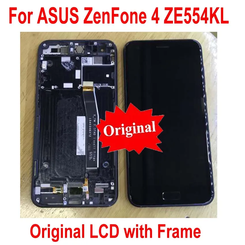 Оригинальная коллекция; восхитительный Сенсор для ASUS ZenFone 4 ZE554KL Z01KDA Z01KD ips ЖК-дисплей Экран дисплея с рамкой+ сенсорный экран Панель дигитайзер в сборе