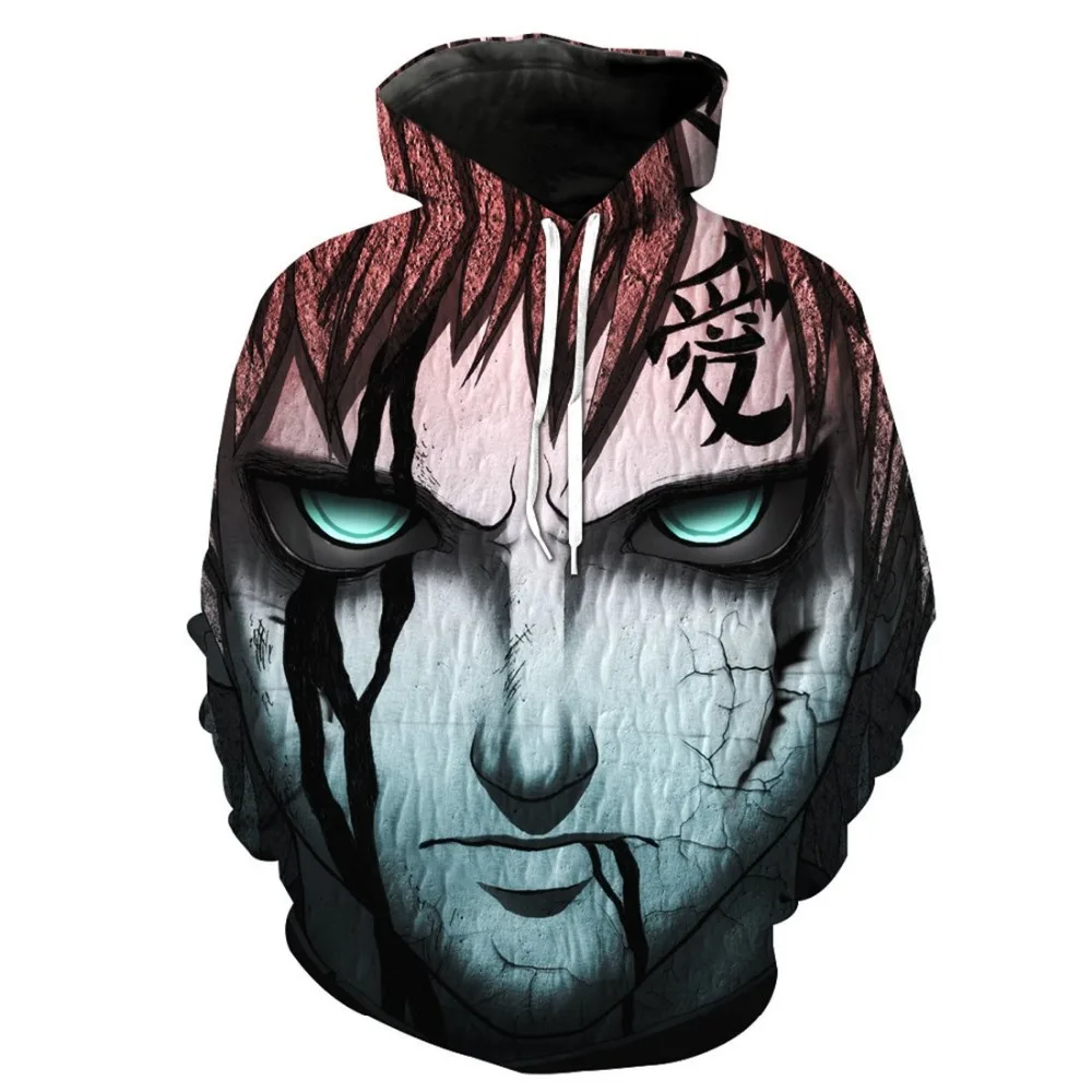 Хит 2019 аниме Наруто толстовки для мужчин и женщин зимние пуловеры 3D с капюшоном