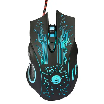 

A885 5500DPI 6-Button LED USB Optical Wired Gaming Mouse for Pro Gamer Colorful Mouse