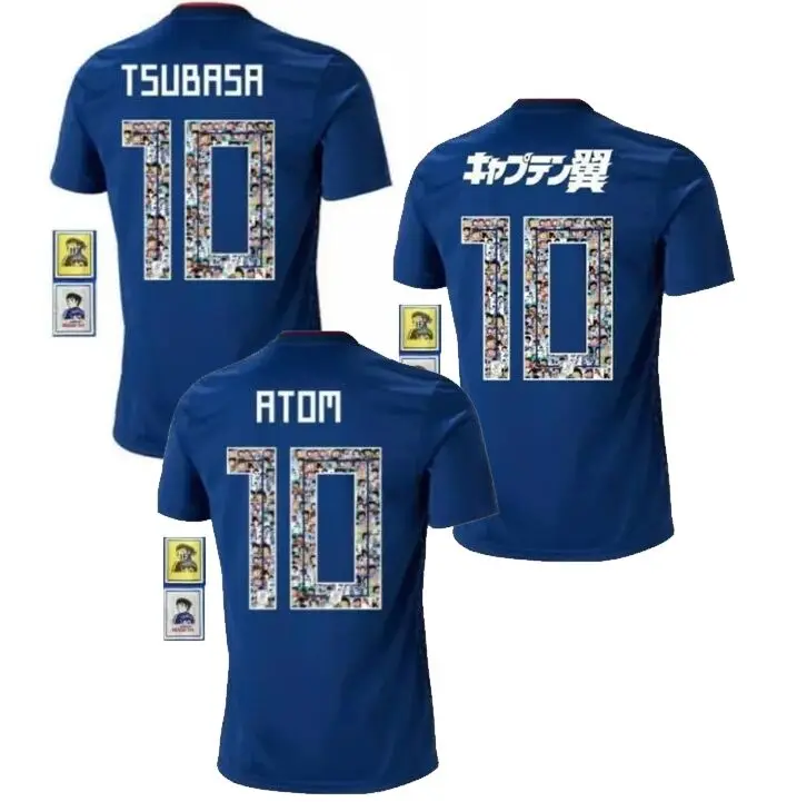 Японские футбольные майки Eurp 3XL 4XL 2018 Maillots de Foot Captain Tsubasa футболки | Мужская одежда