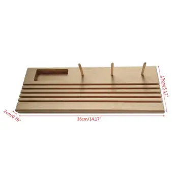 

Wooden Quilting Patchwork Ruler Rack with Space Reel Holder Spool Storage DIY
