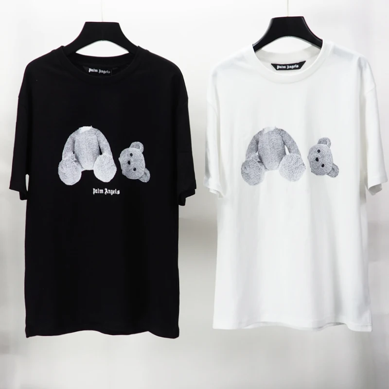 Palm Angels Blue Guillotine Bear T 