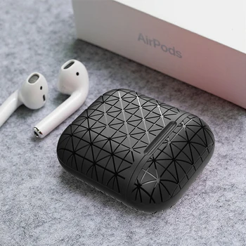 

Soft Silicone Cover For Apple Airpods Case Earphone Accessories Box Anti-fall Triangle Wireless Bluetooth Bag For Airpods Case