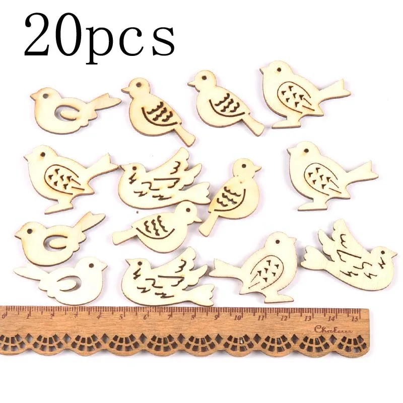 mt2520-20pcs Смешанный лист/животное/бабочка фишки деревянные вырезы ремесло украшения для семейного альбома Дерево Искусство Свадебные украшения mt2520 - Цвет: mt2520-20pcs