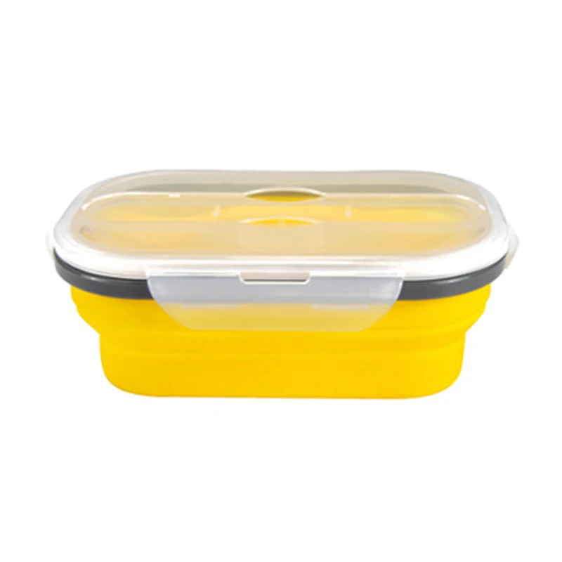 Складной Ланч-бокс Bento, школьная микроволновая печь, сохраняющая тепло, контейнер для обеда, прочный портативный контейнер для пикника и кемпинга, кухонные принадлежности