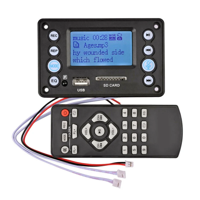 Аудио модуль USB SD WAV WMA FM пульт дистанционного управления высокого качества DC 5V 4,0 Bluetooth MP3 декодер доска