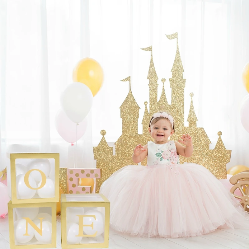 Patimate Decorations Pour 1er Anniversaire Une Boite En Carton Pour Garcon Et Fille Ballons Pour Fete Prenatale Bapteme Fournitures Pour Fete Prenatale Aliexpress