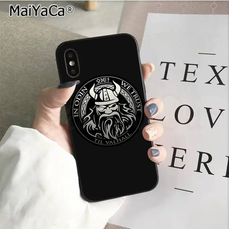 MaiYaCa Viking Vegvisir Odin скандинавский клиент высокое качество чехол для телефона для iPhone 11 pro XS MAX 8 7 6 6S Plus X 5 5S SE XR чехол - Цвет: A3