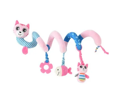 E472312 Loozykit Carton Animals Baby Bed Accessories In The Crib Cot Bed For Babays Crib Bed Hanging Toy Stickers Gifts - Цвет: E472312