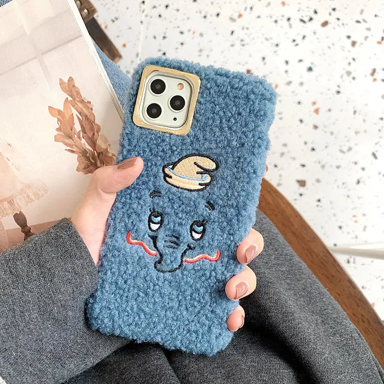 Для iPhone 11 Pro Max X XS XR Duffy Bear Monsters Tom Jerry Forky меховой пушистый теплый чехол для iPhone 7 8 Plus - Цвет: 9
