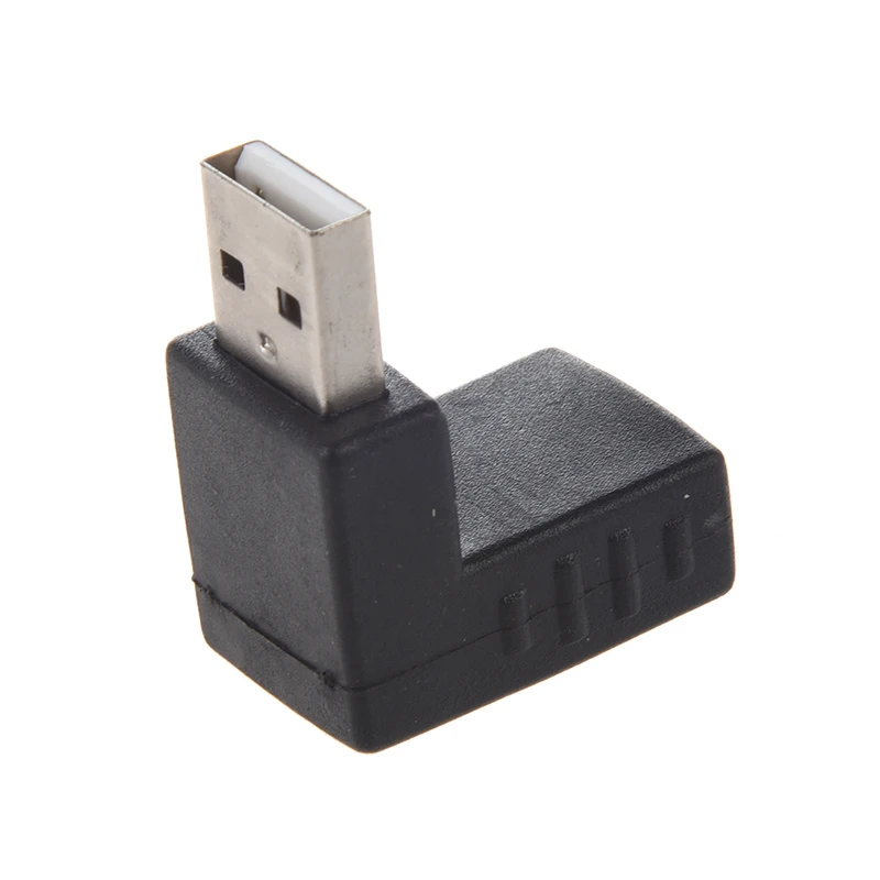 

Black Right Angle USB 2.0 Type A Male to Female Adapter Connector