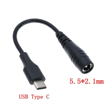 

DC5.5 x 2.1 mm Female jack to Type-C USB 3.1 Male Plug Micro usb male DC Power Connector Adapter DC to Type c male 10cm*