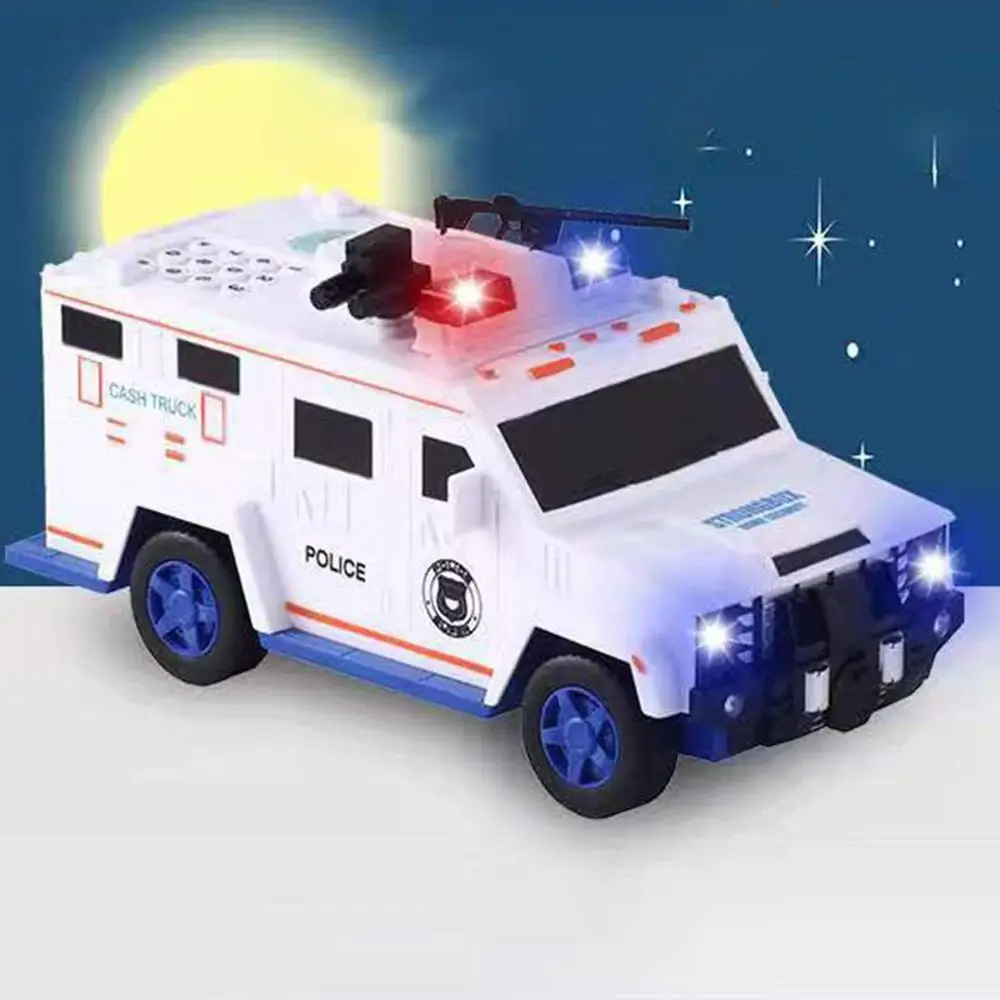 Alcancía con huella dactilar y contraseña para niños, alcancía creativa para coche
