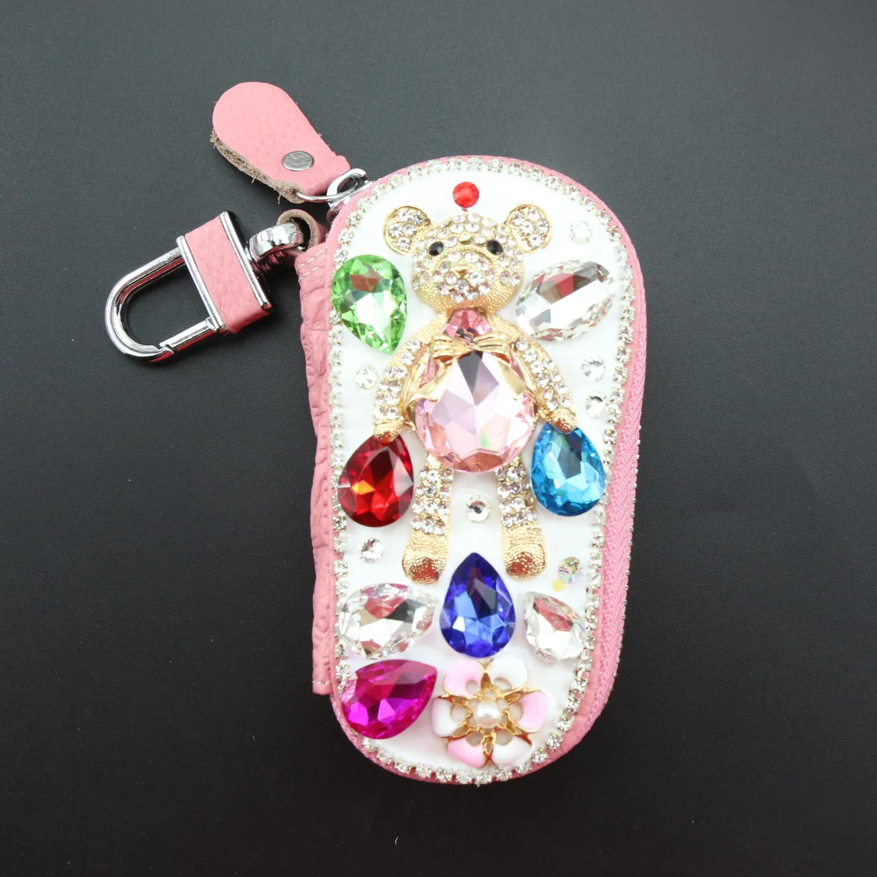 ** HELLO KITTY 3D SPIDERMAN ** Glass Pendant with Leather Necklace