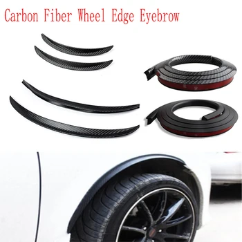 

2pcs Carbon Fiber Car Fender Wheel Tire Edge Eyebrow For Hyundai Solaris Tucson 2016 I30 IX35 I20 Accent Santa Fe Citroen C4 C5