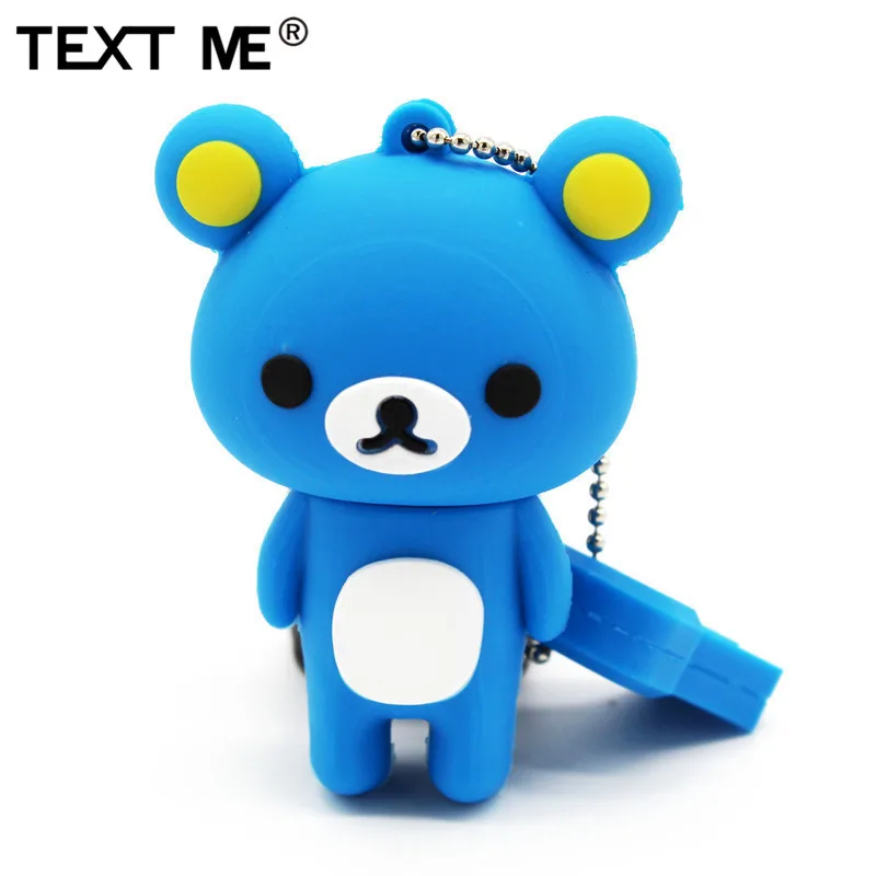 TEXT ME usb 2,0 USB стикер 8 цветов мини медведь USB флеш-накопитель 4 ГБ 8 ГБ 16 ГБ 32 ГБ карта памяти