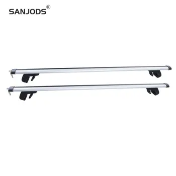

SANJODS Roof Rack For Car 2-Piece Universal Aluminum Roof Top Cross Bar Set Features Keyed Locking Mechanism