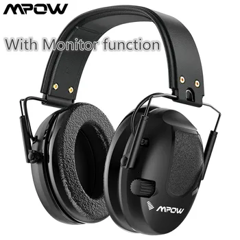 

MPOW NRR22dB Noise Reduction Earmuffs With Monitor Function Headset Hearing Protection Wired Headphones Fits Adults and Kids